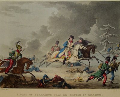 Bonaparten lento Krasnoin taistelusta, 1815 tekijältä Thomas Sutherland