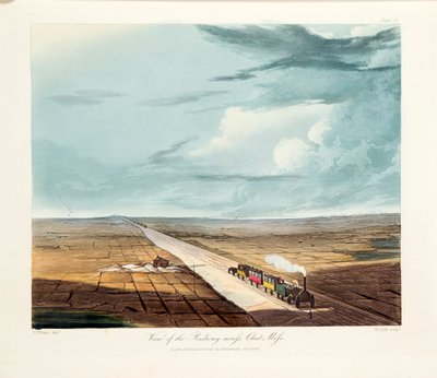 Rainhill Bridge, Chat Moss, prop de Liverpool, 1831 finlandès tekijältä Thomas Talbot Bury