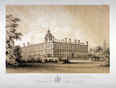 Royal Naval School New Crossissa, Lewisham, Lontoo, n. 1870. tekijältä Thomas Talbot Bury