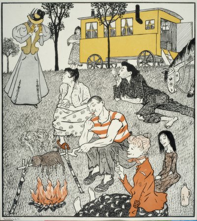 Jälleennäkeminen. / Voi Puzzi, minun täytyy löytää sinut tällaisena! tekijältä Thomas Theodor Heine