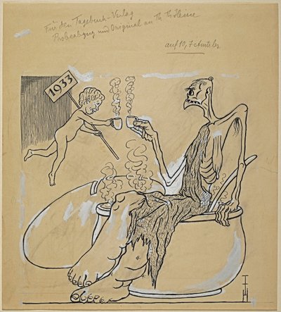 Hyvää uutta vuotta 1933 tekijältä Thomas Theodor Heine