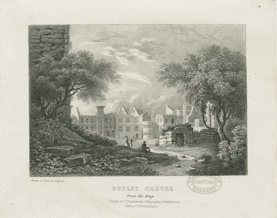 Dudleyn linna - The Keep: litografia ja [1800-luku] tekijältä Thomas Underwood