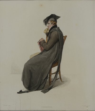 Commoner, kaiverrus J. Agar, julkaistu R. Ackermannin teoksessa "History of Oxford", 1813 (käsinvärinen kaiverrus) tekijältä Thomas Uwins