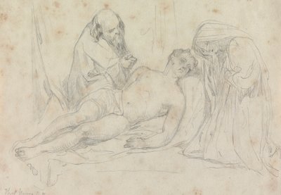 The Death of - asetti William Etty R.A. tekijältä Thomas Uwins