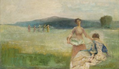 Kevät, 1890. tekijältä Thomas Wilmer Dewing