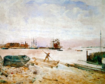 Fleetwood, n. 1860 (akvarelli paperille) tekijältä Thomas Wade