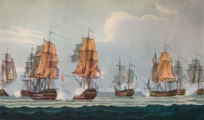 Strachans Action off Ferrol, c1806 tekijältä Thomas Whitcombe