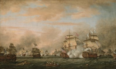 Saintesin taistelu, 9.-12. huhtikuuta 1782 tekijältä Thomas Whitcombe