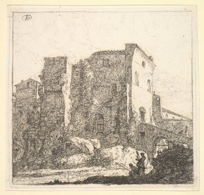 Nainen kehräämässä ja kalastaja, 1600-luku. tekijältä Thomas Wijck