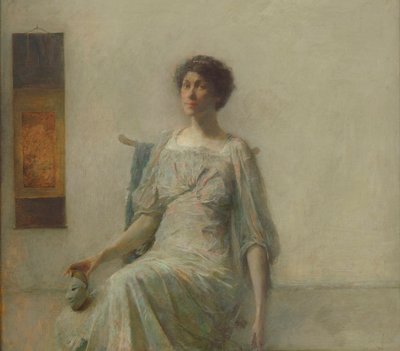 Naamioinen nainen, 1911 tekijältä Thomas Wilmer Dewing