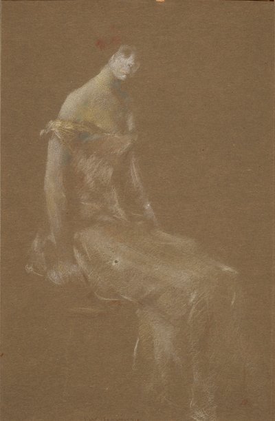 Vaaleanpunaisen naisen muotokuva #3 tekijältä Thomas Wilmer Dewing