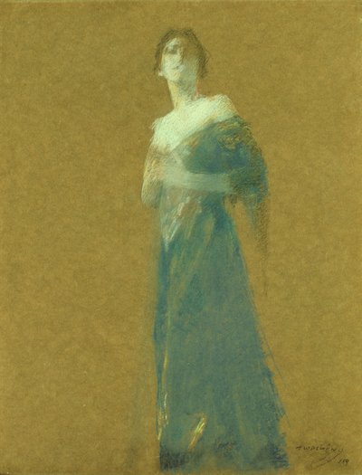 Nainen sinisessä tekijältä Thomas Wilmer Dewing