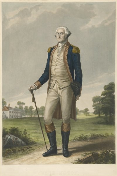 Washington, pub. 1859 tekijältä Thomas after Hicks