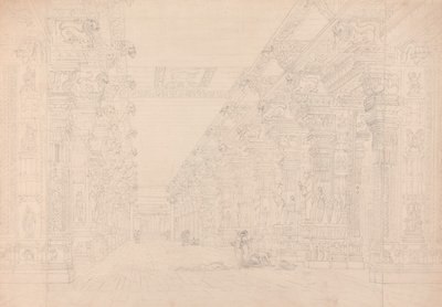 Tremal Naigs Choultry, Madura, heinäkuu 1792 (katso myös 195090) tekijältä Thomas und William Daniell