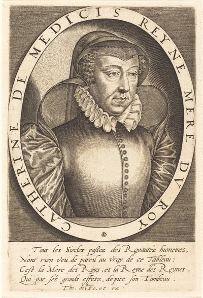 Katariina de Medici, Ranskan kuningatar tekijältä Thomas de Leu