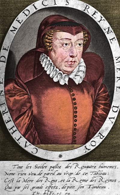 Katariina de Medici, Ranskan Henrik II:n kuningatar, 1500-luku 1894 tekijältä Thomas de Leu