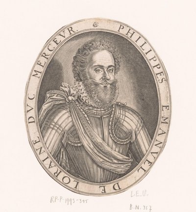 Muotokuva Philippe-Emmanuel de Lorrainesta Mercoeurin herttua tekijältä Thomas de Leu