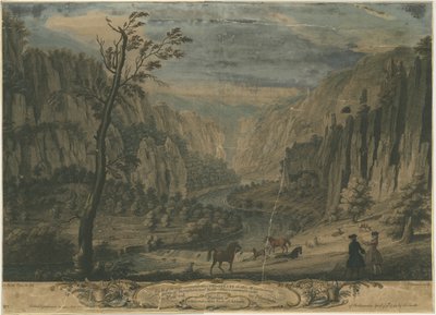 Dovedale – Kahdeksan tulevaa kohdetta: kaiverrus, nd [?1743] tekijältä Thomas of Derby Smith