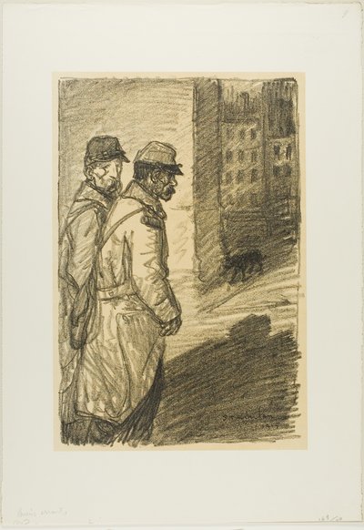 Harhailevat koirat tekijältä Théophile Alexandre Pierre Steinlen