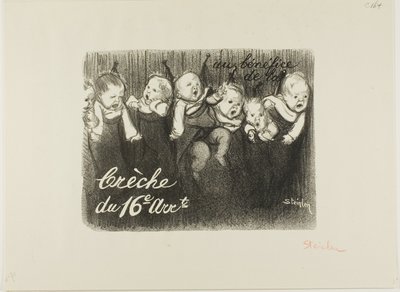 16. arrondissementin lastentarhan hyväksi. tekijältä Théophile Alexandre Pierre Steinlen