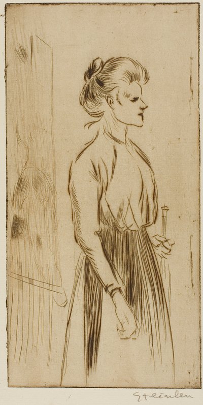 Kova nainen tekijältä Théophile Alexandre Pierre Steinlen