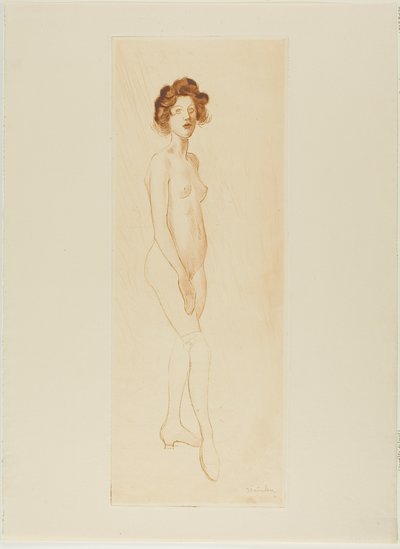 Malli seisoo tekijältä Théophile Alexandre Pierre Steinlen