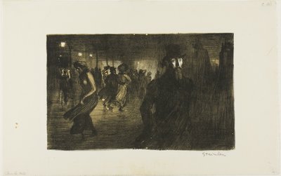 Pariisi, yö tekijältä Théophile Alexandre Pierre Steinlen