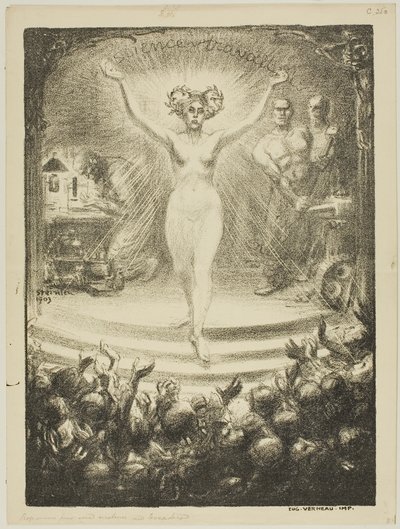 Trocadérossa järjestettävän matinean ohjelma tekijältä Théophile Alexandre Pierre Steinlen