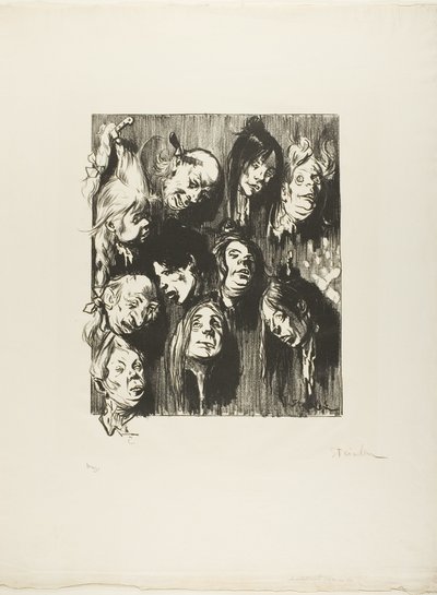 Kymmenen salamurhaa pennillä tekijältä Théophile Alexandre Pierre Steinlen