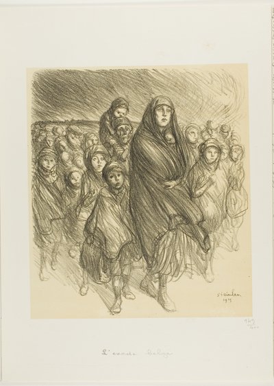 Belgian maastapako tekijältä Théophile Alexandre Pierre Steinlen