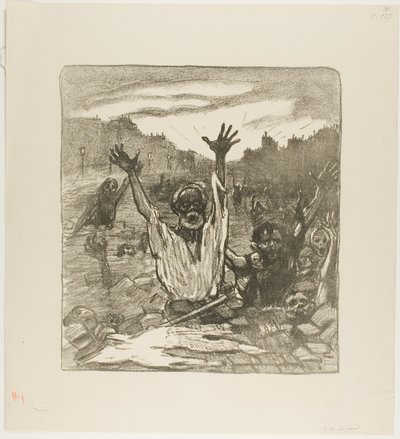 Katujen huuto! tekijältä Théophile Alexandre Pierre Steinlen