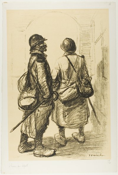 Lähdön hetki, levy kaksikymmentäkuusi, Actualités -lehti tekijältä Théophile Alexandre Pierre Steinlen