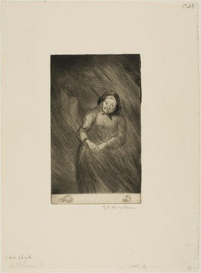 Vanha höpöttäjä tekijältä Théophile Alexandre Pierre Steinlen