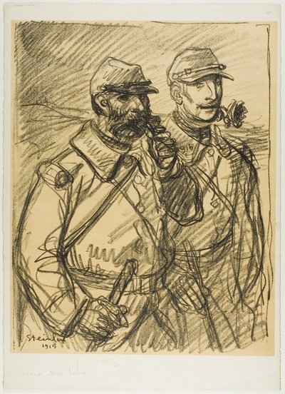 Kaksi sotilasta tekijältä Théophile Alexandre Pierre Steinlen