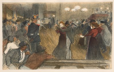 Bal de Barriere, 1898. tekijältä Théophile Alexandre Steinlen