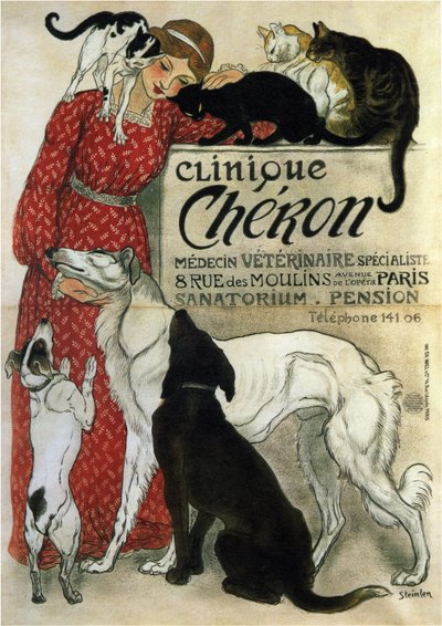 Cheron Clinic, 1905 tekijältä Théophile Alexandre Steinlen