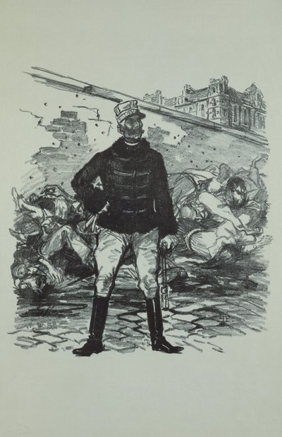 Kenraali Gaston Auguste (1830-1909) Marquis de Gallifet, kaikessa kunniassaan tekijältä Théophile Alexandre Steinlen