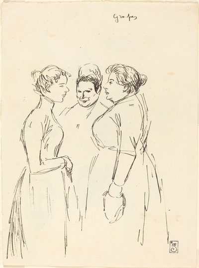 Juoruilevat naiset tekijältä Théophile Alexandre Steinlen