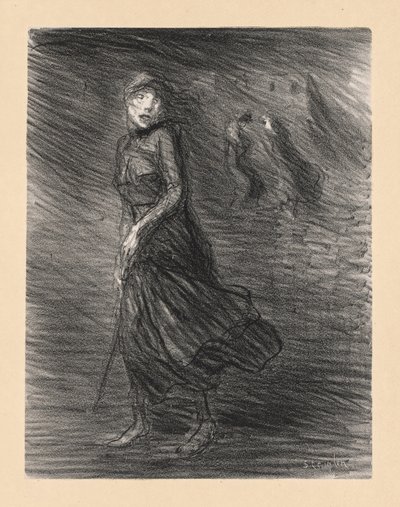 Kadulla (Dans la Rue) tekijältä Théophile Alexandre Steinlen