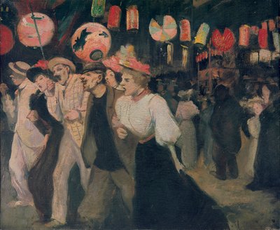 14. heinäkuuta 1895 Montmartressa Montmartressa 14. heinäkuuta 1895 1895. tekijältä Théophile Alexandre Steinlen