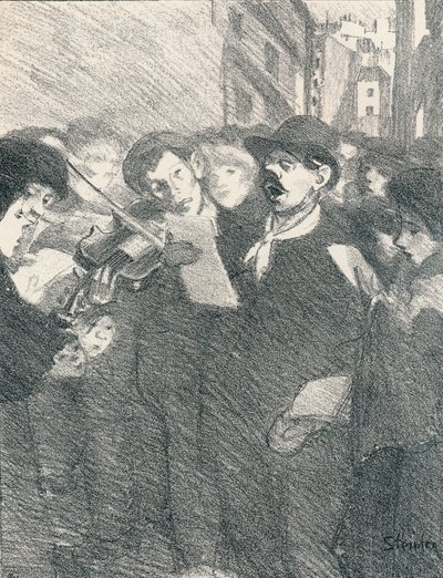 Lile Des Baisers elokuvista Songs Of Women, 1897, 1898 tekijältä Théophile Alexandre Steinlen