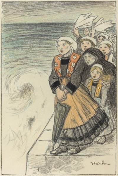 Merimiesten vaimot tekijältä Théophile Alexandre Steinlen