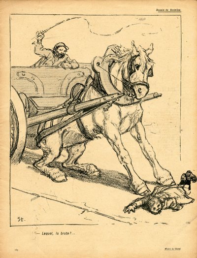 Voilautanen, satiirinen väreissä tekijältä Théophile Alexandre Steinlen
