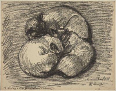Kissat: Tsching, Batzar ja Blanc-Blanc tekijältä Théophile Alexandre Steinlen