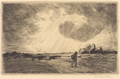 Ukkosmyrsky tekijältä Théophile Alexandre Steinlen