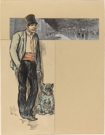 Kylään, 1800-luvun loppu - 1900-luvun alku. tekijältä Théophile Alexandre Steinlen