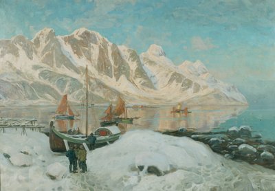 Pohjois-Norja (öljy kankaalle) tekijältä Thorolf Holmboe