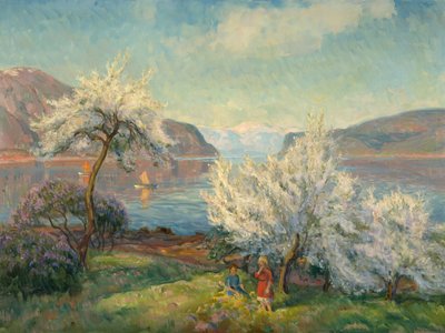 Kevät (öljy kankaalle) tekijältä Thorolf Holmboe