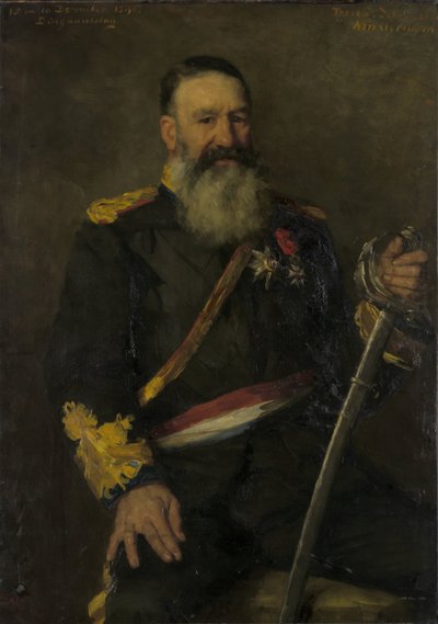 Piet J. Joubert (1831-1900). Etelä-Afrikan tasavallan kenraali komentaja tekijältä Thérèse Schwartze