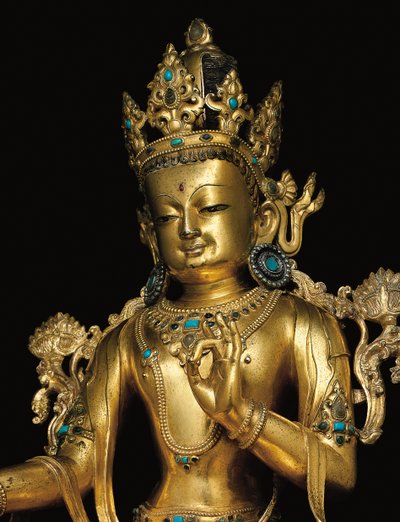 Avalokiteshvaran keisarillinen hahmo tekijältä Tibetan School